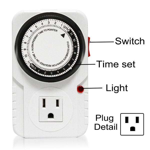 24 Hour Timer Switch Great for Lighting