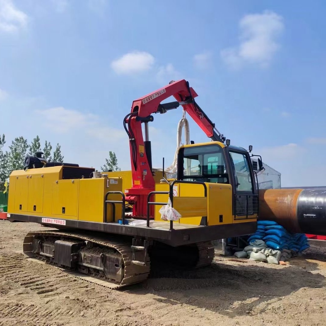 Crawler Paywelder Mobile Power Station and Welding Tractor With Side Lifting Boom