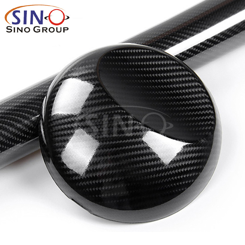 1.52x18M High Glossy Air Free Bubble 5D Carbon Fiber Vinyl Wrap Interior Decorative Sticker Protection Film