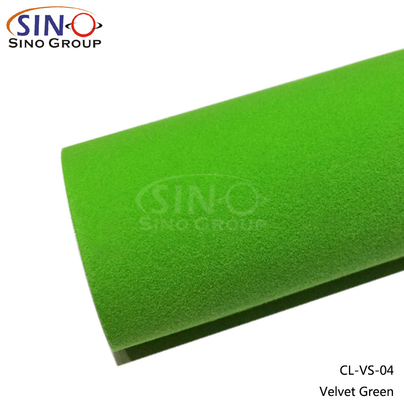 1.52x15M Auto Body Adhesive Vinyl Wrapping Film Design Velvet Suede Fabric Sticker Car Wrap