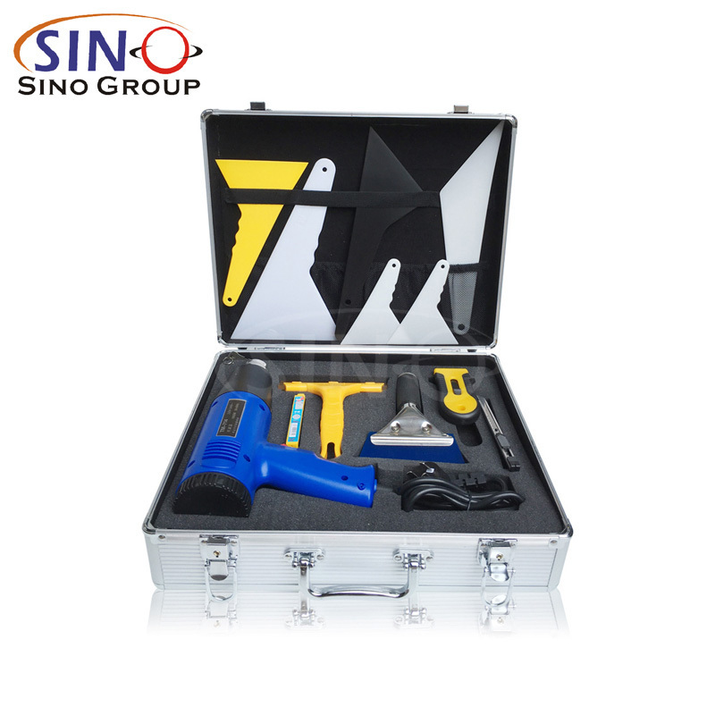 T10 Tool Box Water Scraping Heat Gun Plastic Soft Squeegee Knife Blade Car Vinyl Wraps Window Glass Tint PPF Film Install Tools