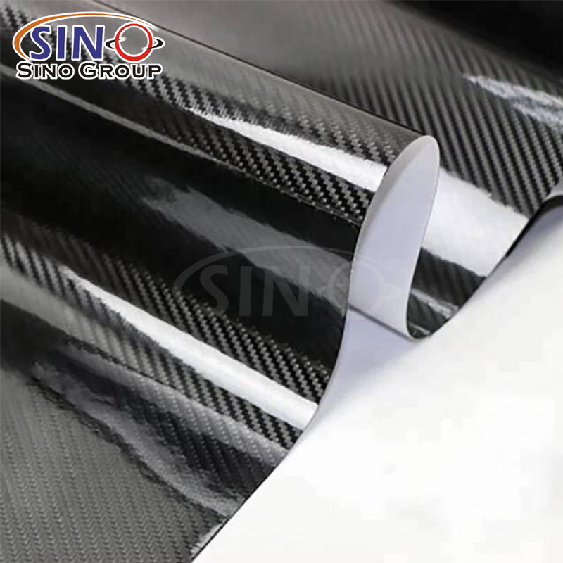 1.52x18M High Glossy Air Free Bubble 5D Carbon Fiber Vinyl Wrap Interior Decorative Sticker Protection Film