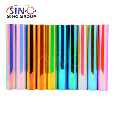 Holographic Dichroic Film Rainbow Rose Gold Vinilo Adhesivo Permanet Self Adhesive Oracal 651 DIY Craft Vinyl Roll Laser Chrome