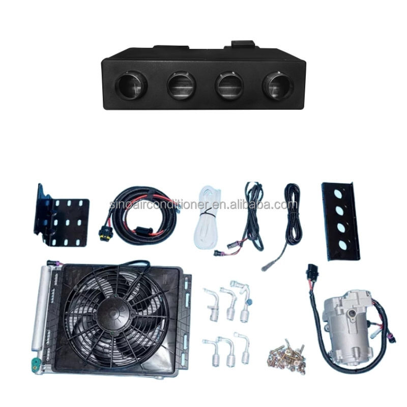 24V Motorhome Truck Electric Conditioning Car DC  Under Dash AC Kit Under Dash 12v Air Conditioner