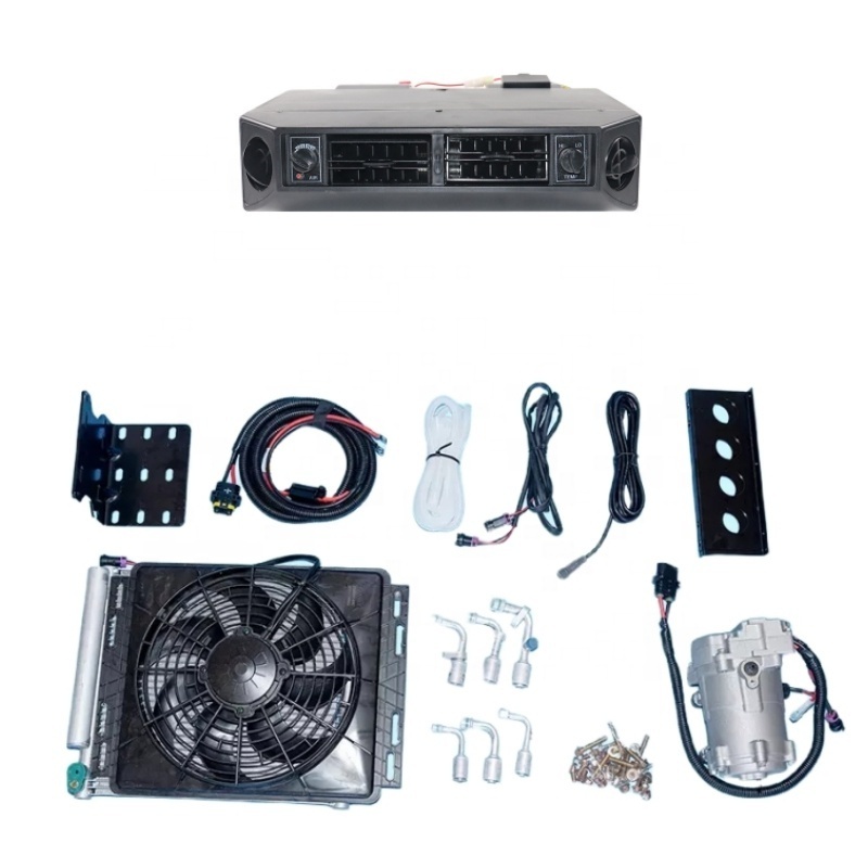 Electric conditioning 24v under dash ac kit 12v universal battery powered air conditioner for car