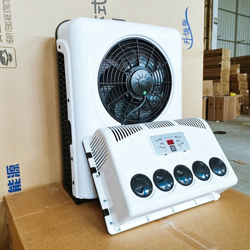 Excavator cooling AC van parking cooler 12v truck parking air conditioner 24v dc air conditioner