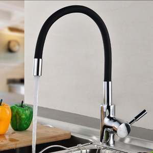 360 degree rotating new design stainless steel flexible hot and cold silicone kitchen faucets