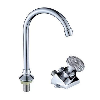 Hospital Faucets Foot Valve Faucet Pedal Tap Cold Water Foot Operated  Sink Faucet