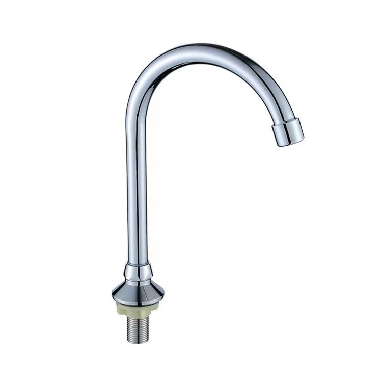 Single Hole Foot Pedal Valve Faucet Vertical Basin Switch Foot Operated Faucet for Hospital Sink Tap Home