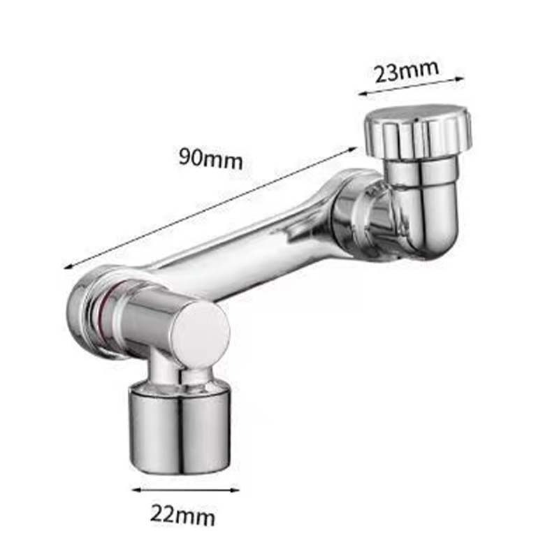 Bathroom 720 degree rotating splash-proof water filters nozzle portable function faucet sprayer head for kitchen sink