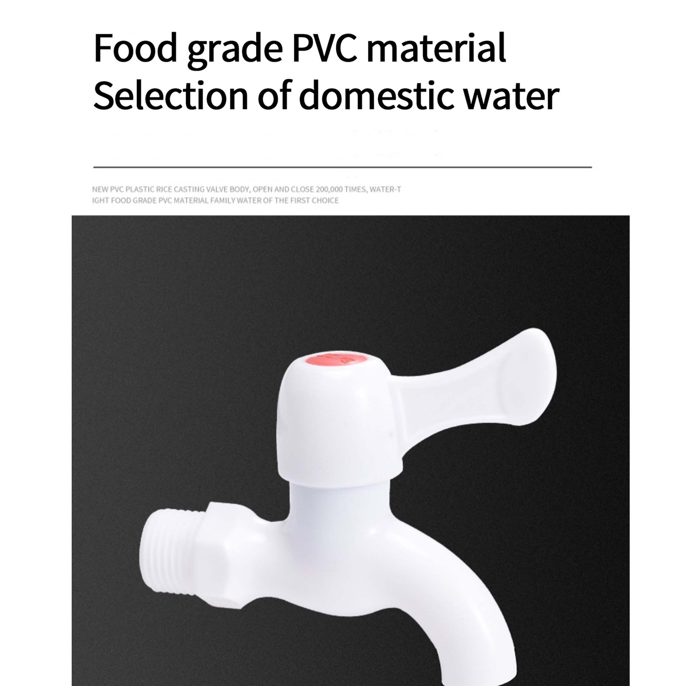 Plastic Faucet pvc Tap Pp Cold Water Bibcock Plastic kitchen faucet