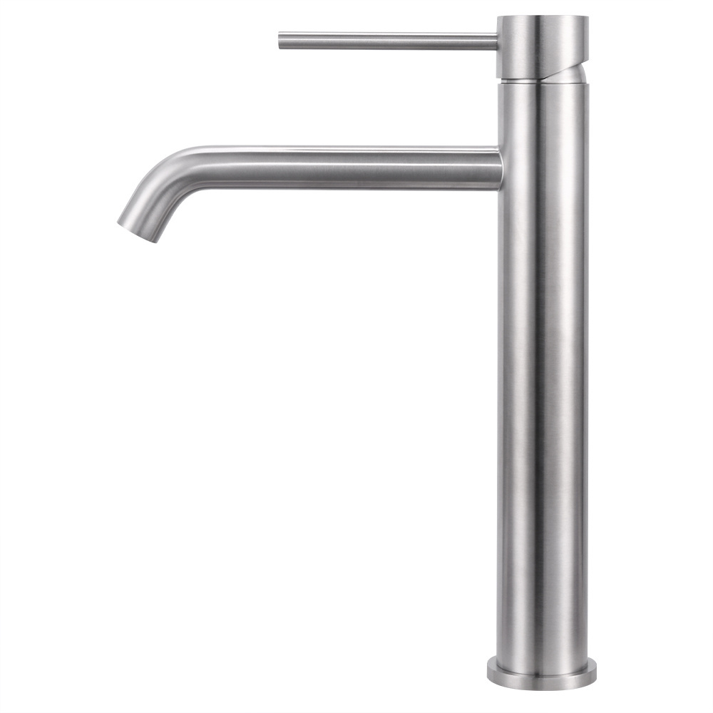 Bathroom tap 304 Stainless Steel Deck Mounted mixer Single Lever Basin Faucet Brush Gold Basin Faucet