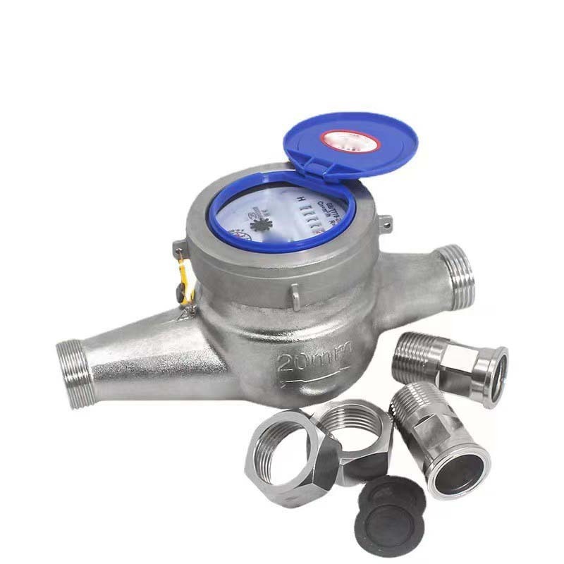 304 stainless steel water meter dn15 threaded rotor wet type high sensitivity anti dripping and anti inversion