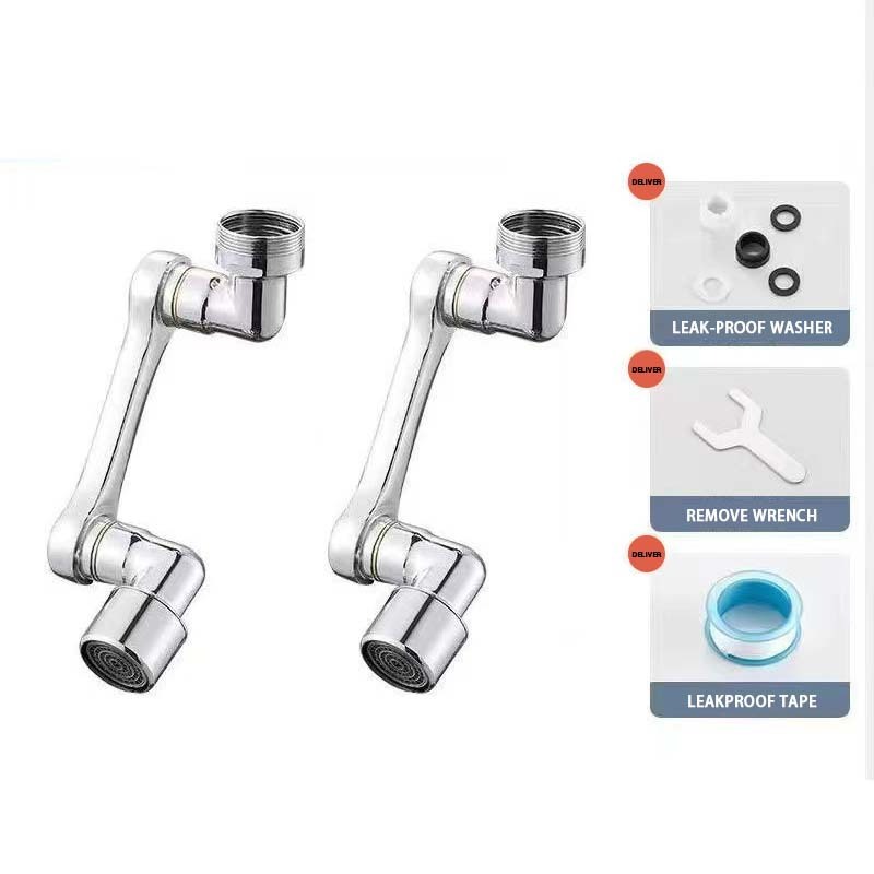 AG Brass Kitchen Sink Faucet Aerator Dual Function 2 Sprayer 360 Degree Big Angle Swivel Chrome Finished Aerator