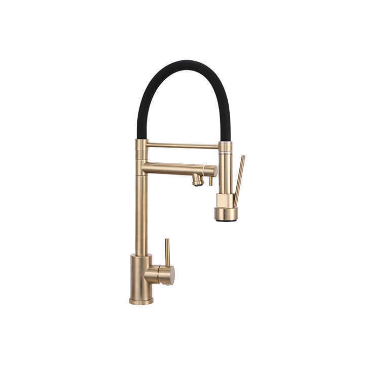 AG Universal Rotatable Tap Extender Swivel Extension Spring Pull Out Pull Down Sprayer Flexible Kitchen Faucet For Sink