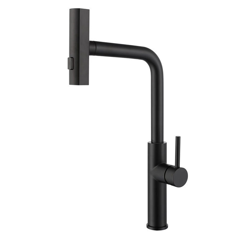 ANQI New design modern flexible faucet flying rain waterfall faucet stainless steel  sink taps kitchen faucet black