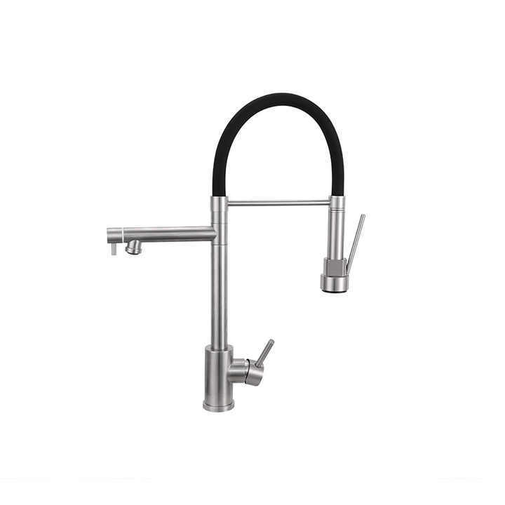 AG Universal Rotatable Tap Extender Swivel Extension Spring Pull Out Pull Down Sprayer Flexible Kitchen Faucet For Sink