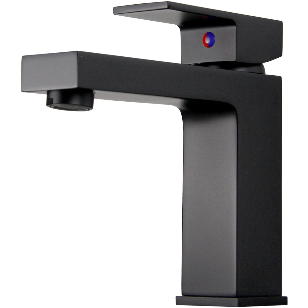 toilet  stabding hot cold anti splash matte luxury  black basin mixer faucet water tap sink faucet