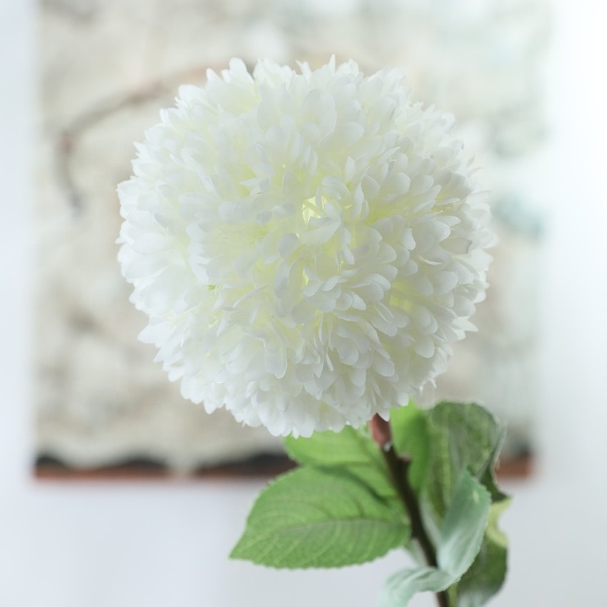 FCJM03 Artificial Ball Flower Silk Chrysanthemum Dandelion Flowers for Wedding Decor Home Decor