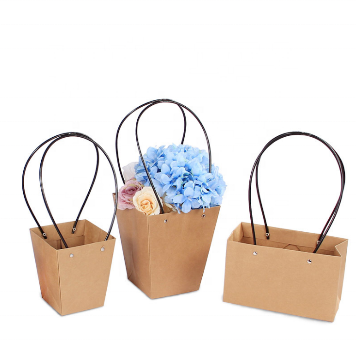 Portable bag storage basket foil bag decorative flower paper pot cover for flower