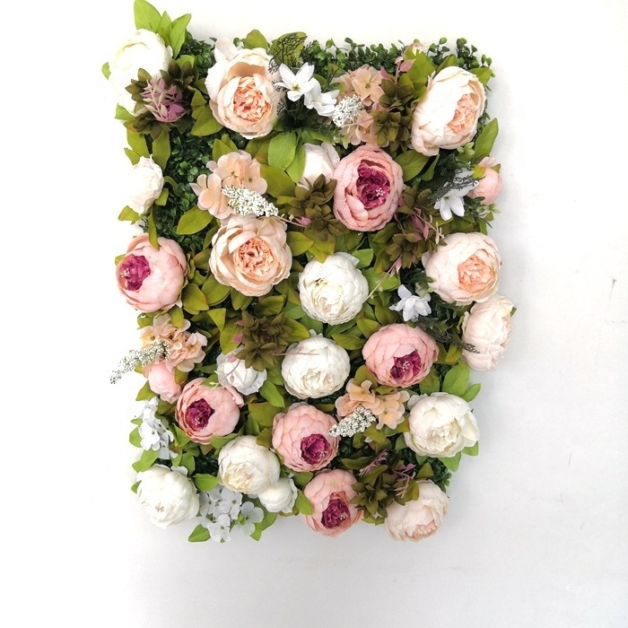 FC1001 Promotion 60*40cm artificial flower wall panels for wedding backdrop decor