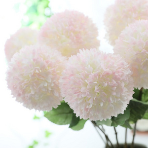 FCJM03 Artificial Ball Flower Silk Chrysanthemum Dandelion Flowers for Wedding Decor Home Decor