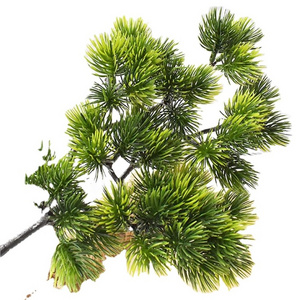 Christmas decoration artificial green pine tree branch for vertical plant wall decoration