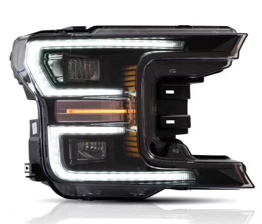 Headlamp for 2018 2019 Ford F-150 F150 FULL LED Chrome Headlight