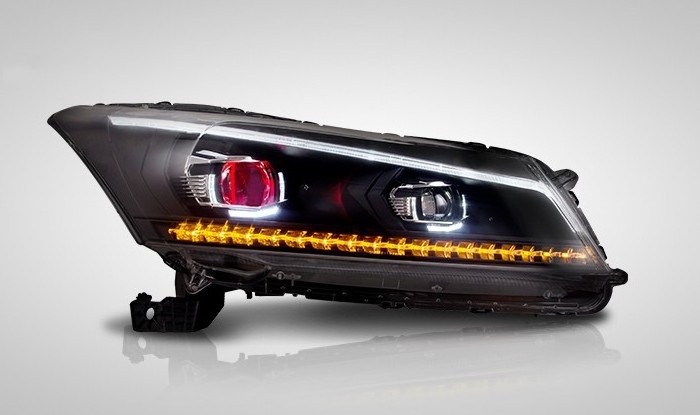 New Item Turn Signal With Sequential Indicator LED Head Lamp  FOR HONDA ACCORD 2008-2012 HEADLIGHT