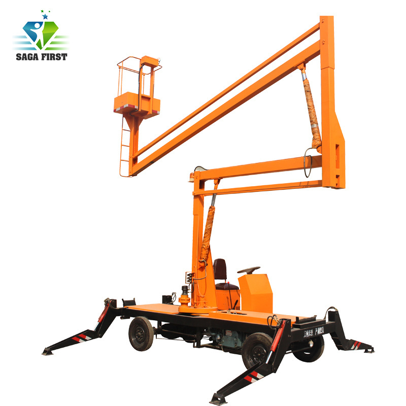 Towable Aerial Work Platform Spider Lift Cherry Picker For Sale