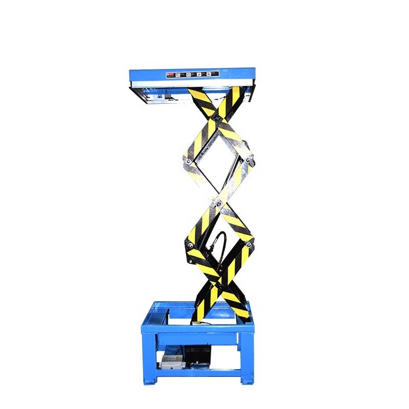 Forklift Warehouse PLC Customized Scissor Lift Tire Lifting Table Platform Equipment