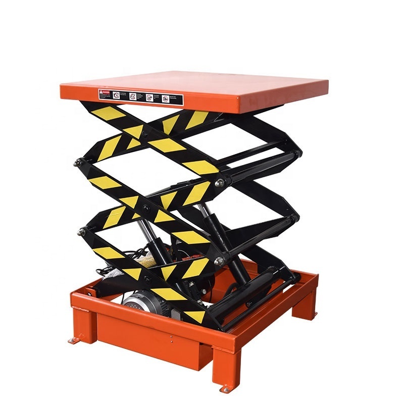 Forklift Warehouse PLC Customized Scissor Lift Tire Lifting Table Platform Equipment