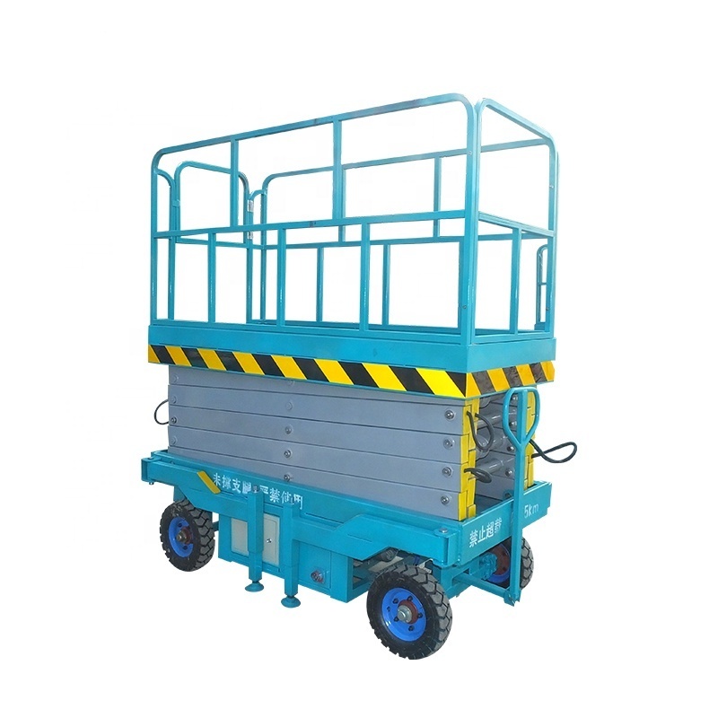 500kgs 9m Semi-Electric Scissor Lift electric scaffolding