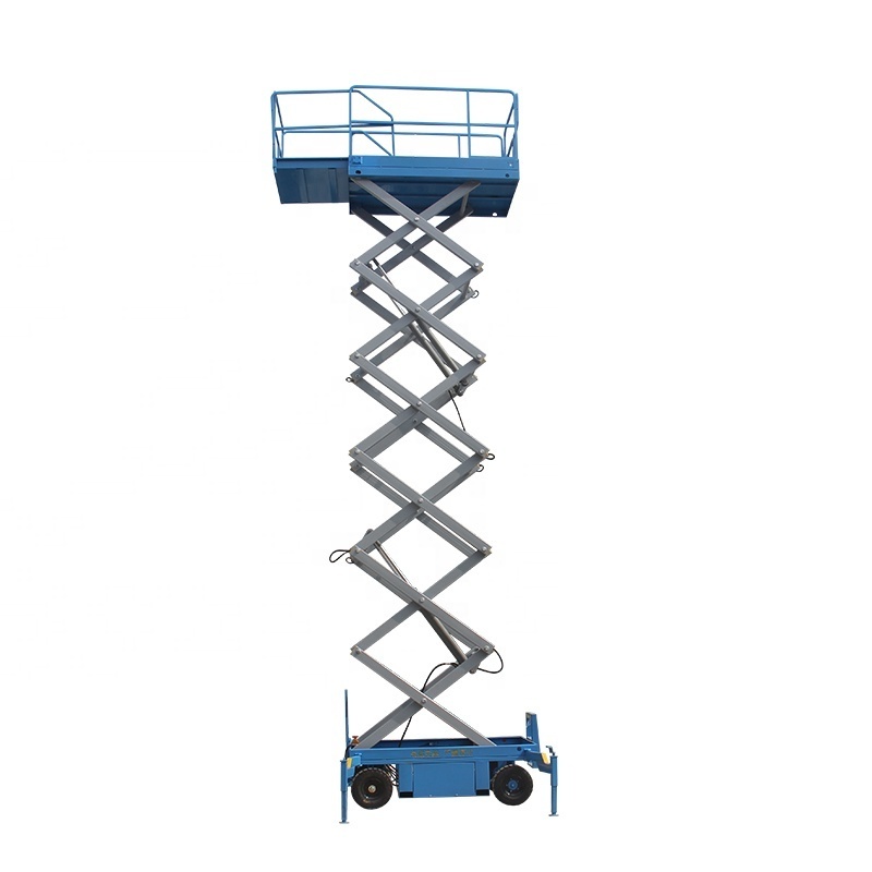 Mobile Scissor Lift Table Hydraulic Aerial Work Platform With CE Certification