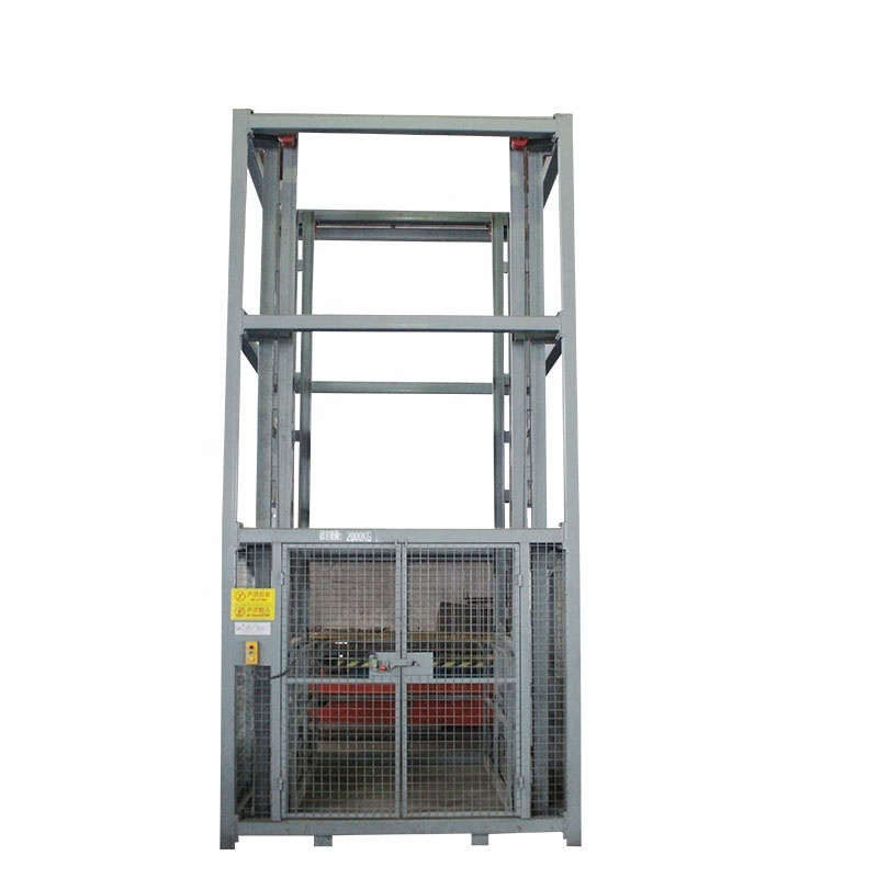 Electric small goods lift hydraulic Material lift cargo elevator wall mounted freight elevator