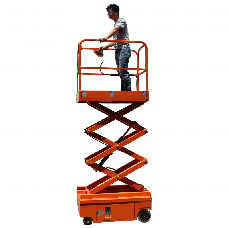 SAGA FIRST Sinofirst Mini Semi Electric Hydraulic Small Scissor Lift with CE