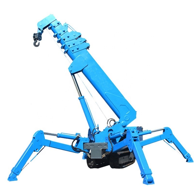 Powerful Hydraulic Tower Crane Spider Crane for High-rise Buildings with Fly JIB Man Bucket