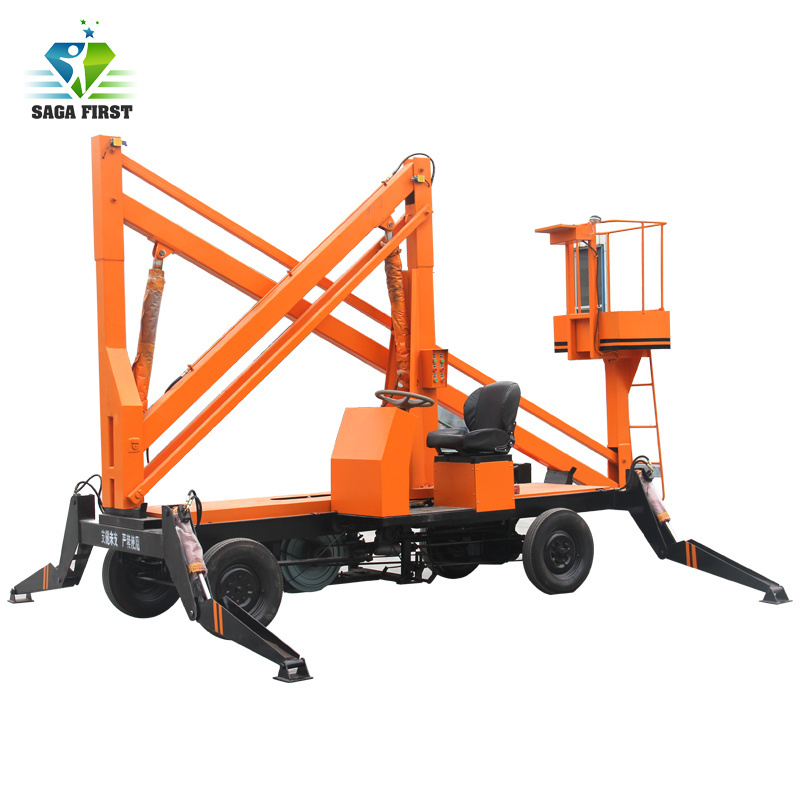 Towable Aerial Work Platform Spider Lift Cherry Picker For Sale