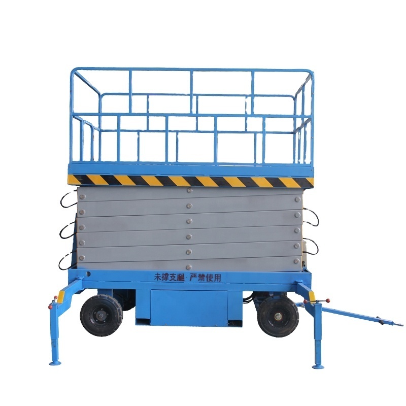 Hot Sale Self Propelled Scissor Lift Table with Automatic Leveling Support Legs