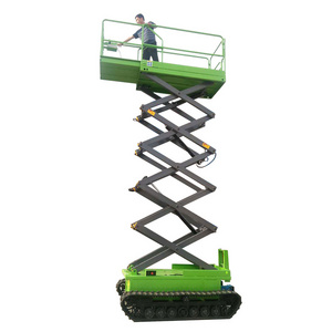 6m 8m Farm use certificated  Rough Terrain Track Crawler Electric Scissor Lift