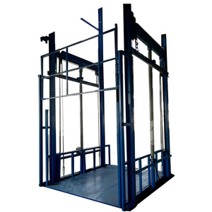 Guide Rail Used Goods Elevator for Sale Vertical Freight Cargo Lifter