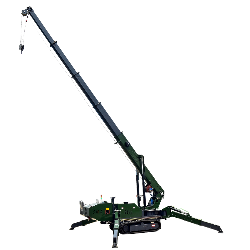 Fly jib 3 ton forklift lifting crane 5 ton mini spider crane hydraulic crane