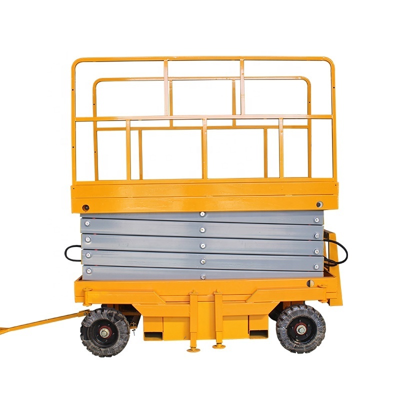 500kgs 9m Semi-Electric Scissor Lift electric scaffolding