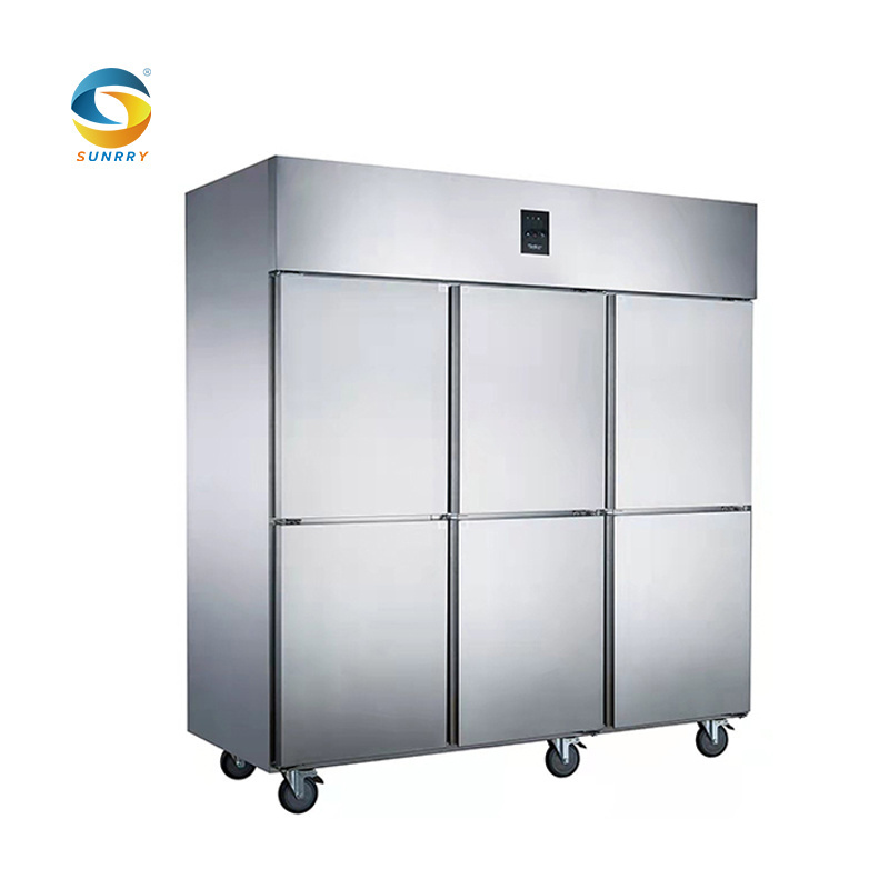 Upright Retail Fruit Vegetable Meat Chiller Stand Up Freezer And Seafood