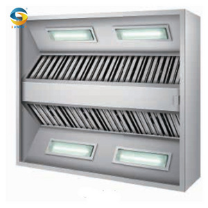 Commercial Kitchen Smoke Extractor Hood Customized restaurant hood equipment Knockdown Chinese Style kitchen exhaust range hood