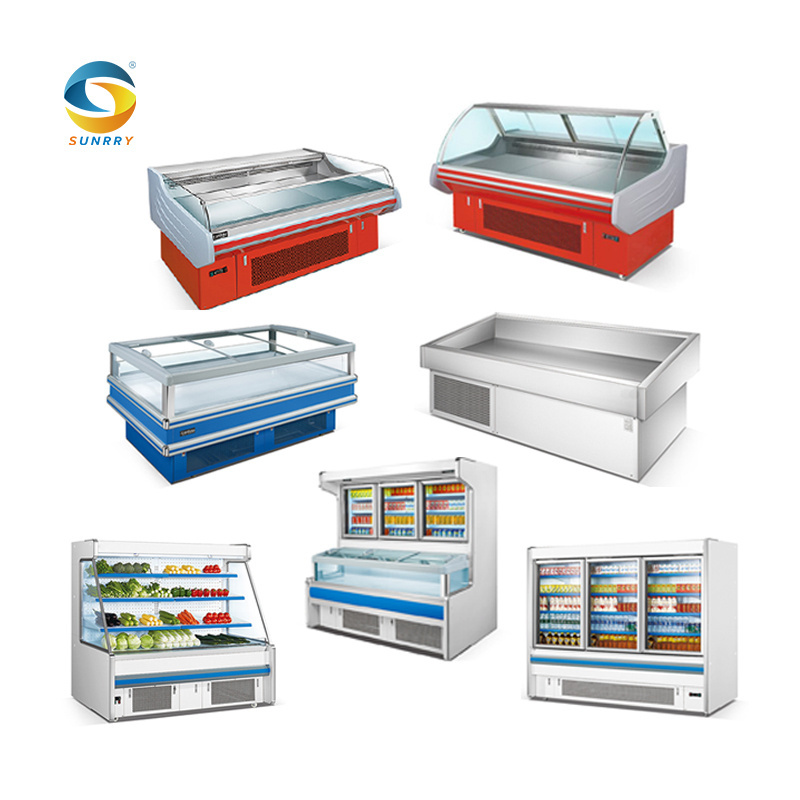 Supermarket Display Cabinet Showcase Refrigeration Equipment Supermarket Refrigerator And Freezer Price