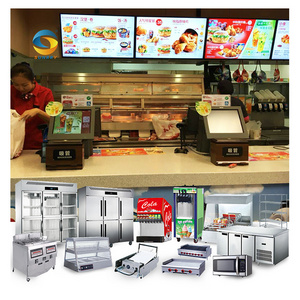 Customized Mcdonalds Equipments Fast Food Restaurant Equipment Kfc Kitchen Set Burger Kitchen Equipment