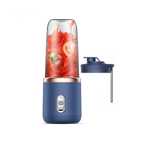 400ml 6-blades USB Rechargeable Portable Blender Plastic OEM Stainless Steel 40 12 Oz Gua Mini Electric Juicer Portable Blender