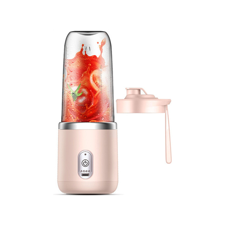 400ml 6-blades USB Rechargeable Portable Blender Plastic OEM Stainless Steel 40 12 Oz Gua Mini Electric Juicer Portable Blender