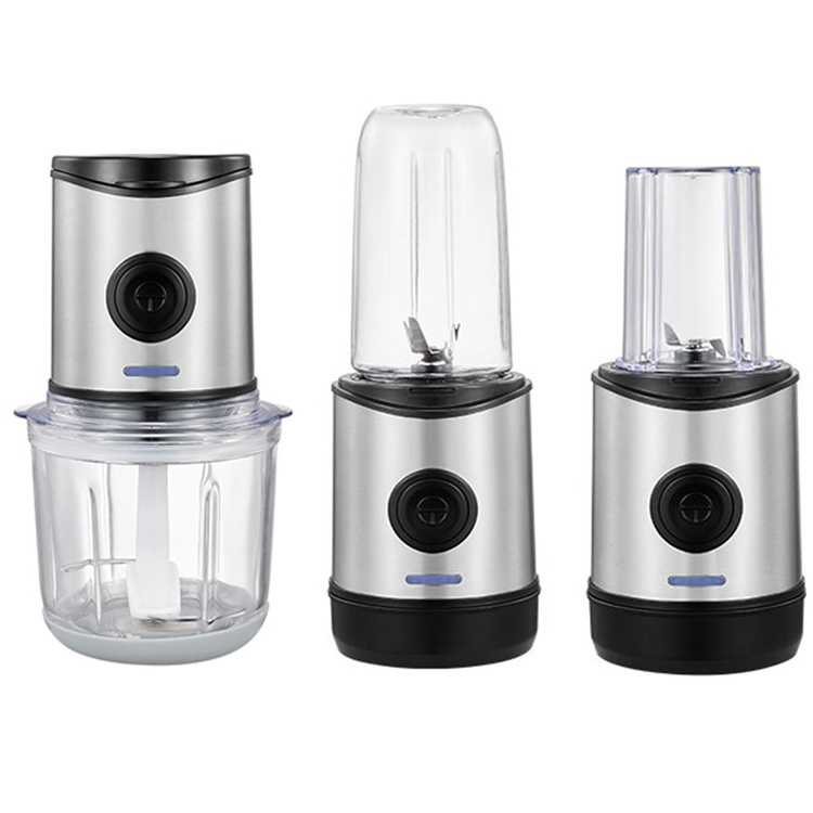 USB Battery Rechargeable food chopper cordless kitchen vegetable multi function 600ml machine food processor with meat grinder